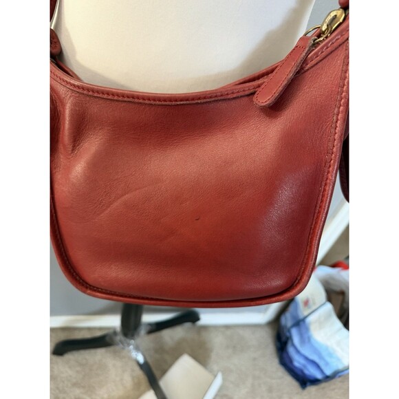 Coach vintage Janice Legacy Soho Red Leather Bucket Duffle Shoulder Bag # 9950 - Picture 5 of 15